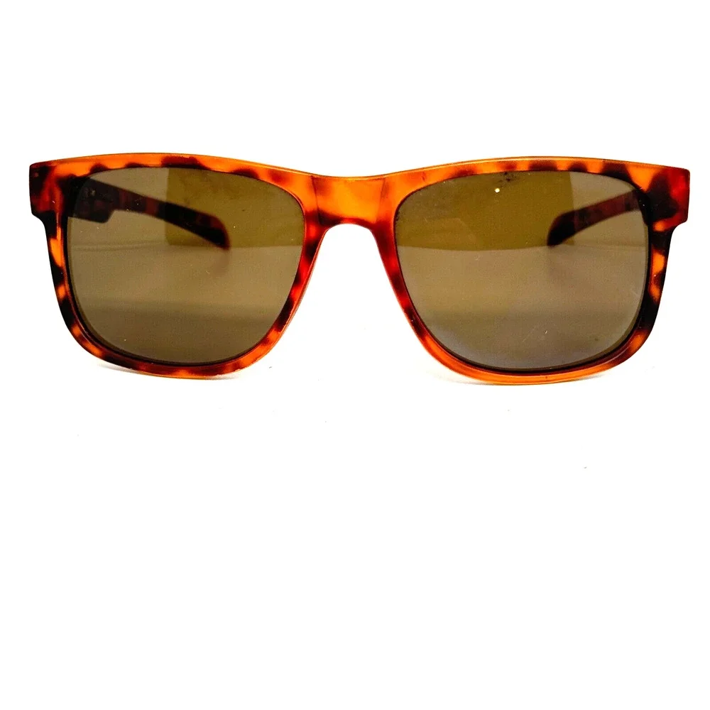 Vintage Foster Grant Sunglasses Orange Tortoise Square Brown‎ Lens H13890
